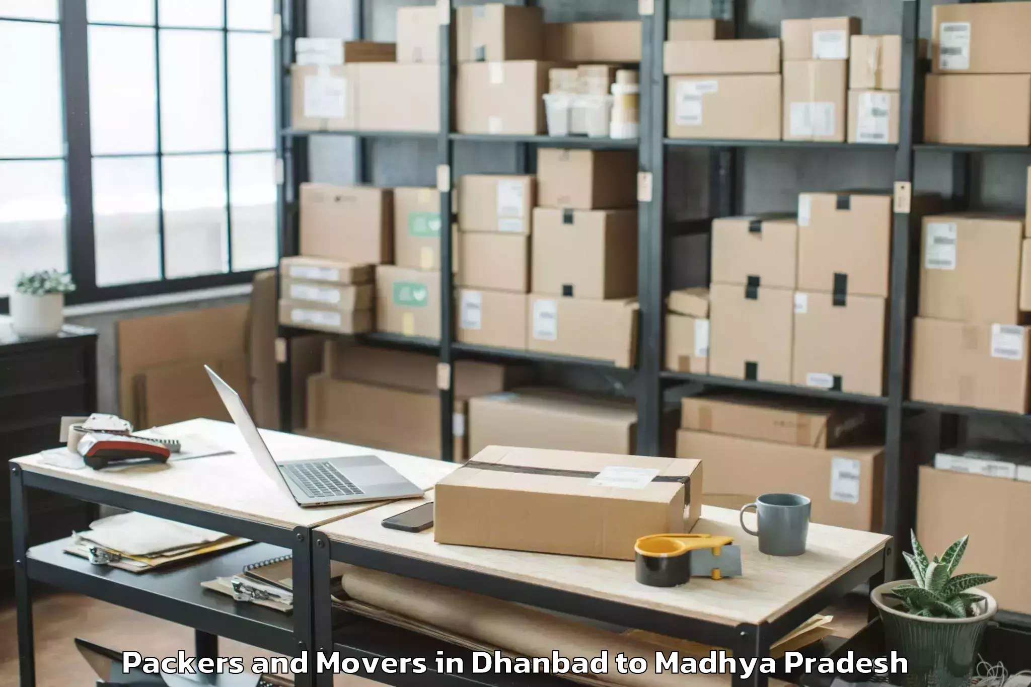 Expert Dhanbad to Khajuraho Group Of Monuments Packers And Movers